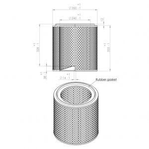 Ingersoll Rand 50249550 alternative air filter