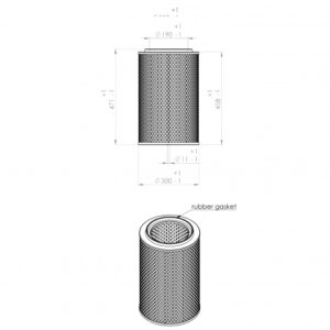 Ingersoll Rand 89218564 alternative air filter