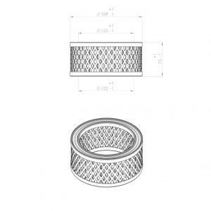 Ingersoll Rand 93580876 alternative air filter