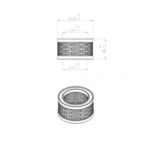 Ingersoll Rand 32170979 alternative air filter